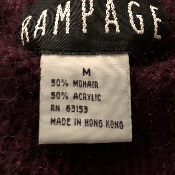Rampage sweater in beautiful wine/eggplant color - Picture 3 of 3